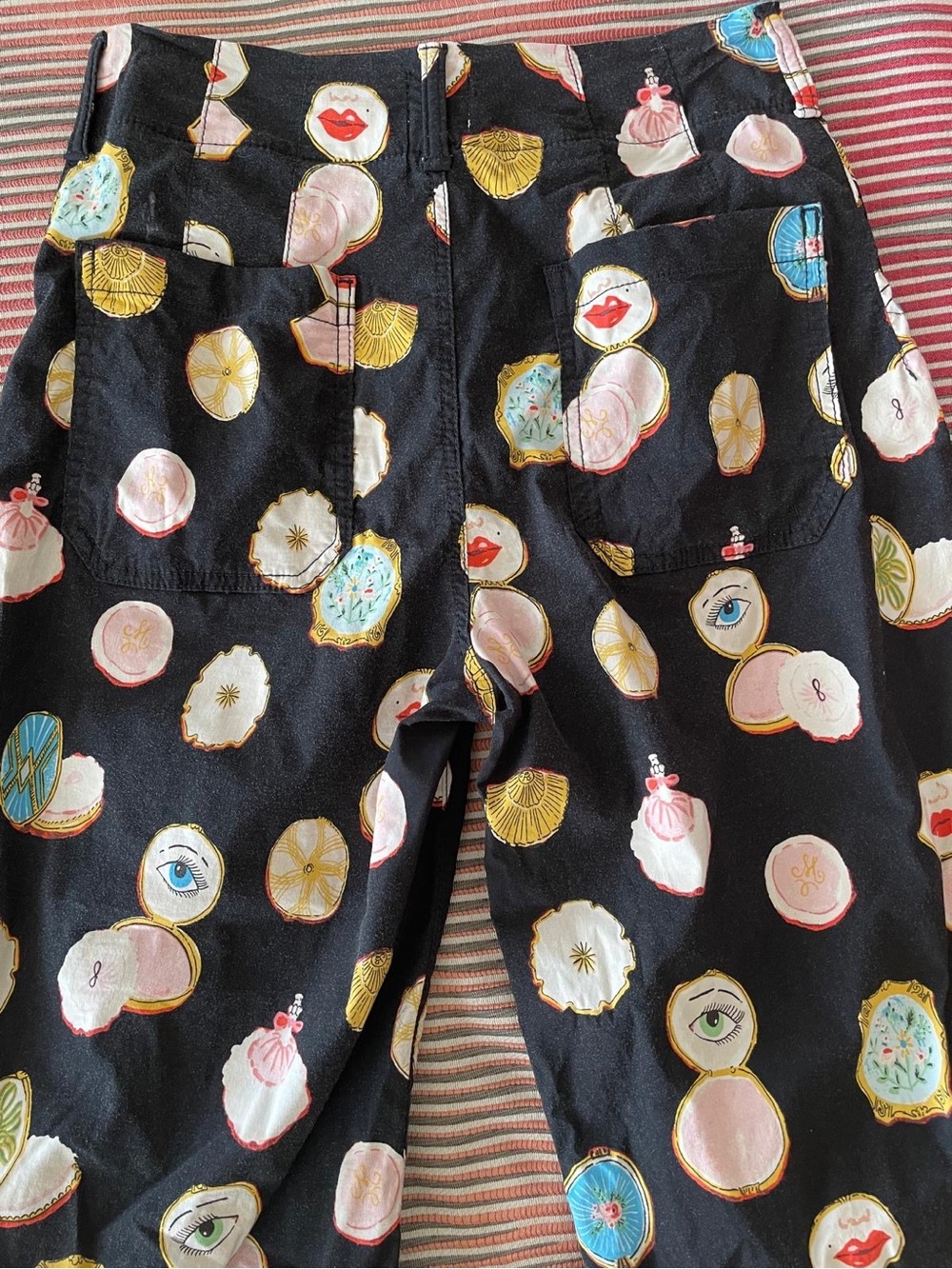 Anthropologie pant with Black Printed Wide-Leg Pants - Picture 2 of 5